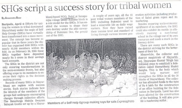 Banadurga Mahila Swayam Sahayak Gosthi, SHG-2003